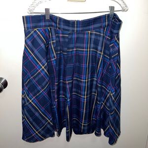 Torrid Plaid Skater Mini Skirt 2X